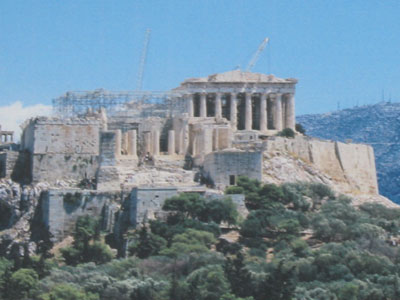 パルテノン神殿を望む